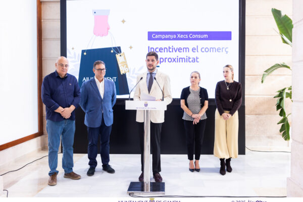 El Xec Consum de Gandia podrá solicitarse y utilizarse a partir del sábado 25 de octubre
