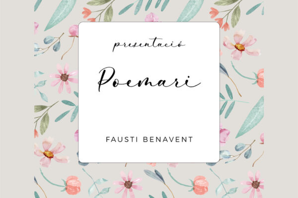 Gandia acoge la presentación del nuevo poemario solidario de Fausti Benavent a beneficio de la investigación oncológica